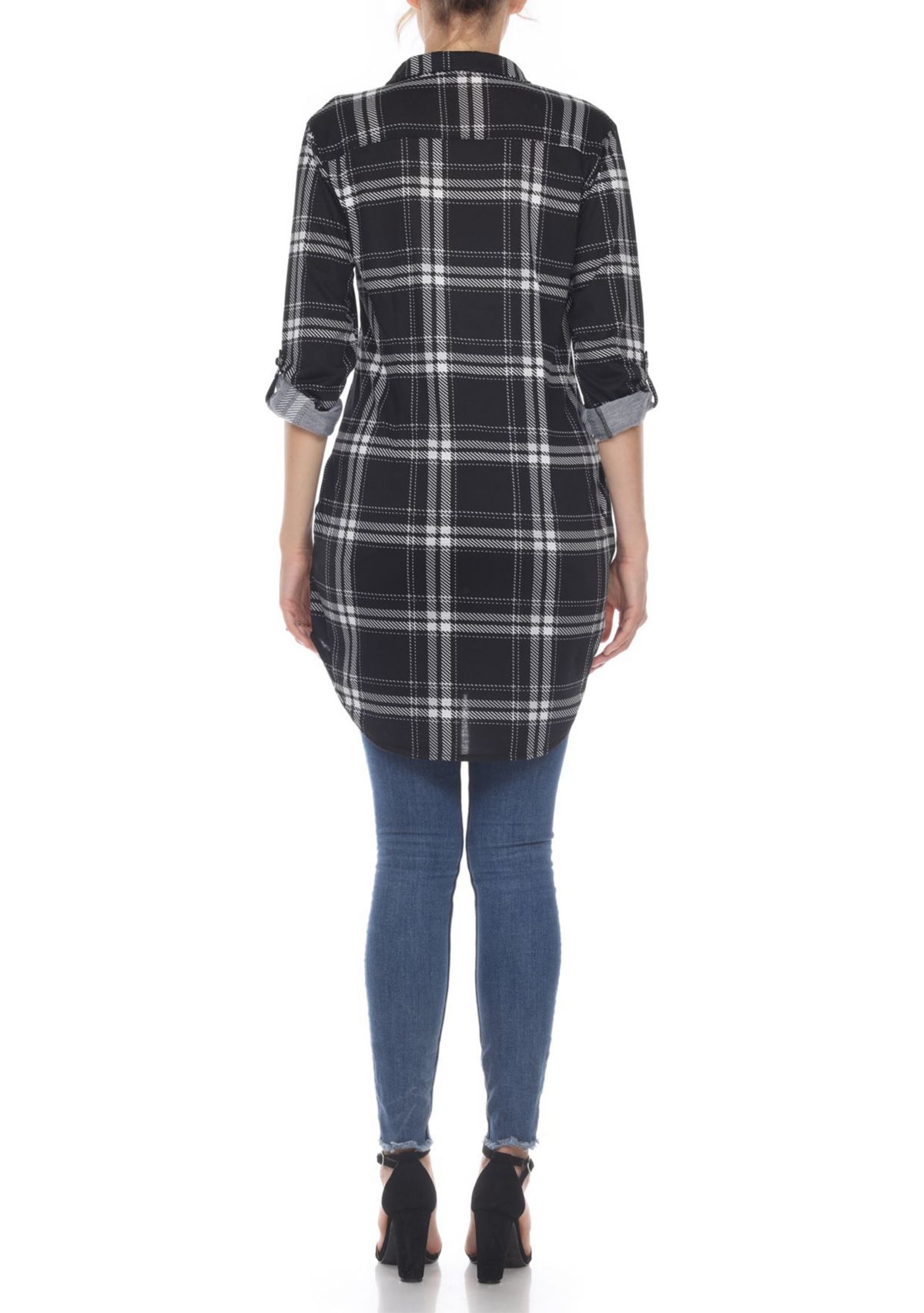 Plaid Tunic Shirt