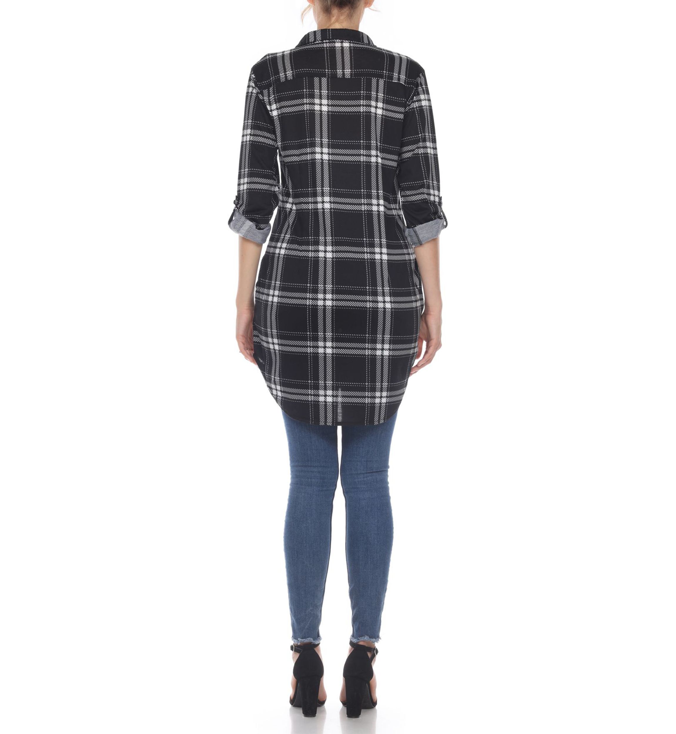 Plaid Tunic Shirt