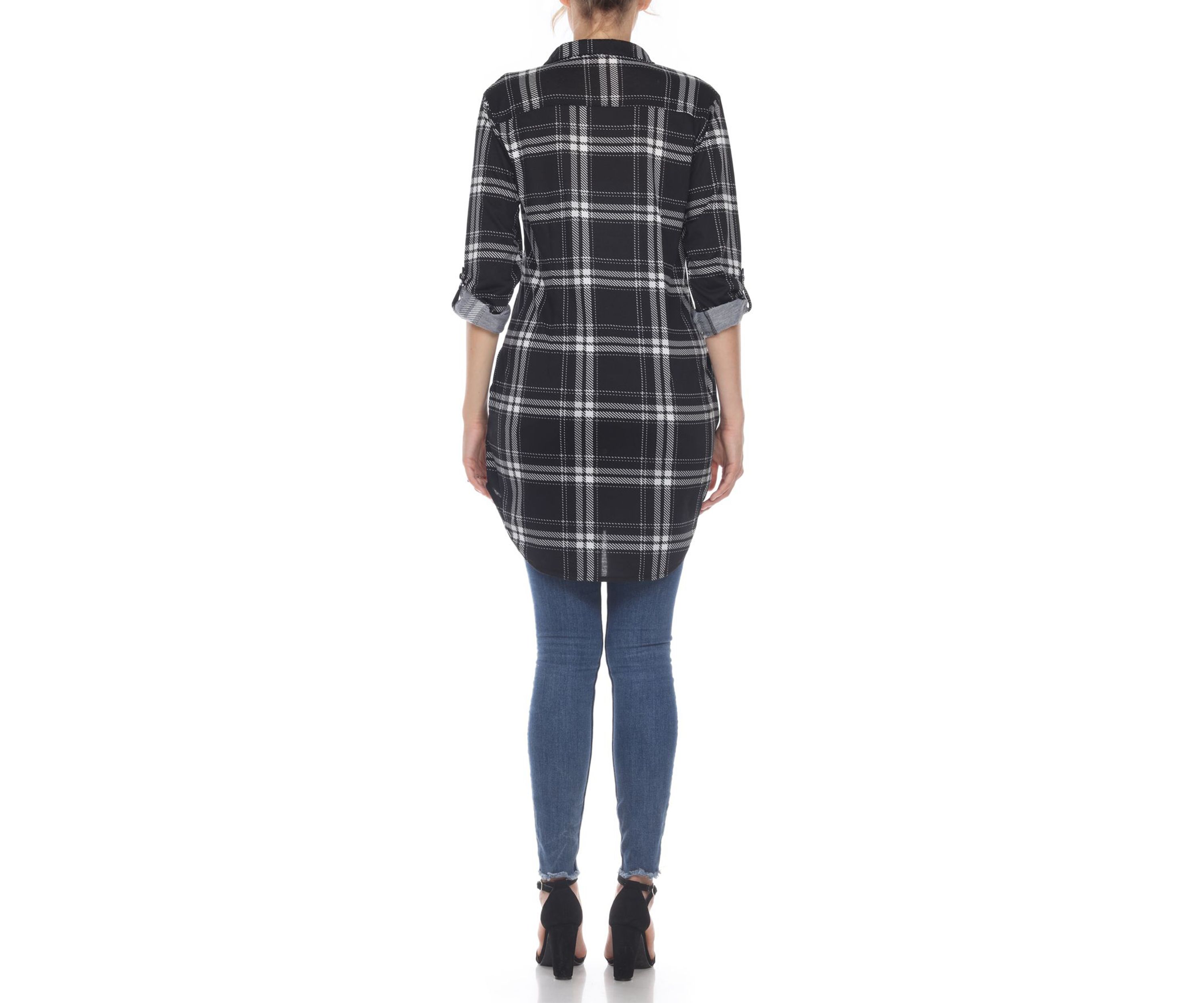 Plaid Tunic Shirt