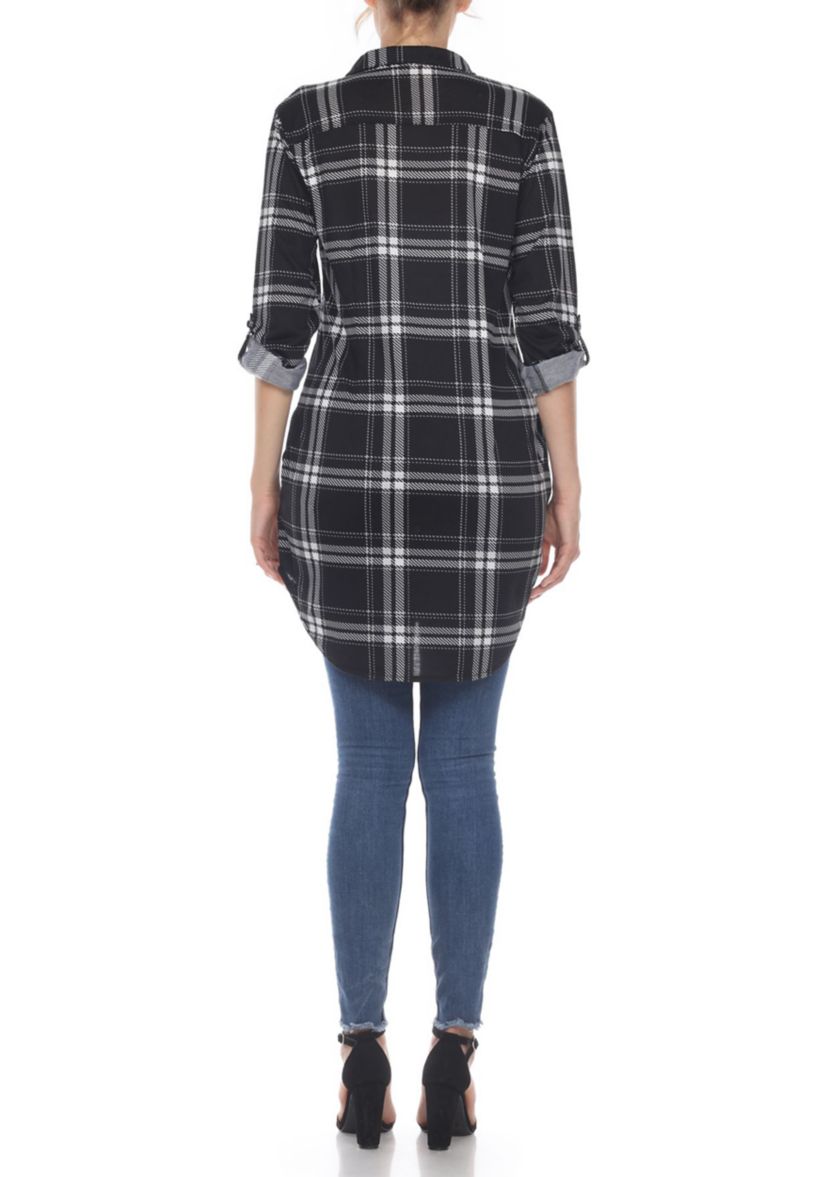 Plaid Tunic Shirt