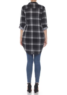 Plaid Tunic Shirt