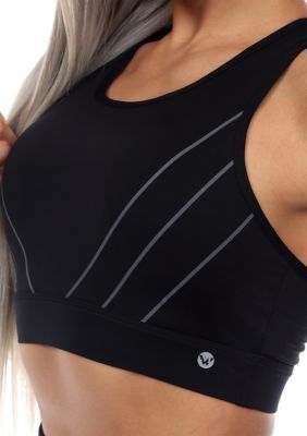 Cut Out Back Mesh Sports Bra