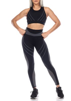 Cut Out Back Mesh Sports Bra