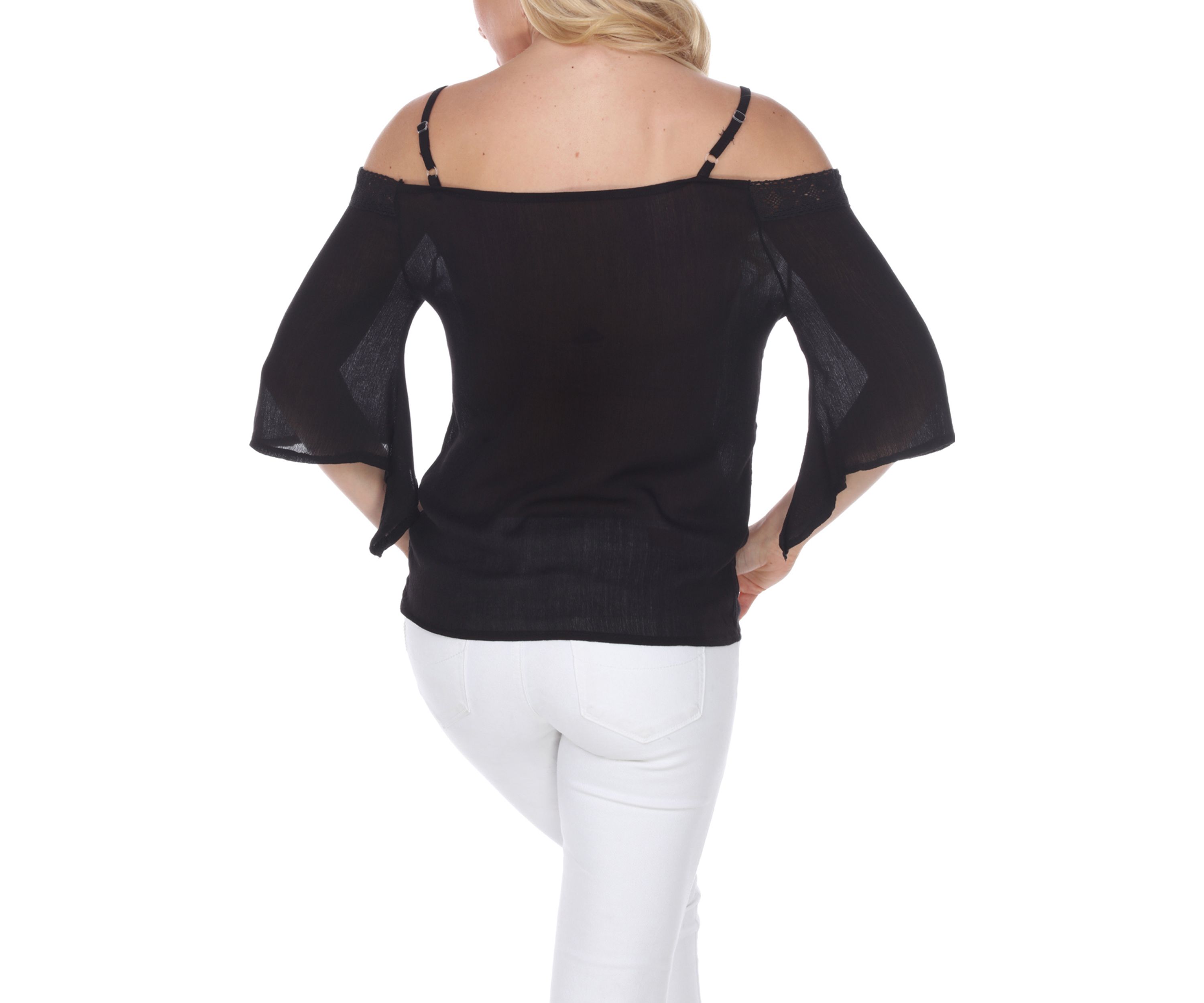 Cold Shoulder Peasant Top
