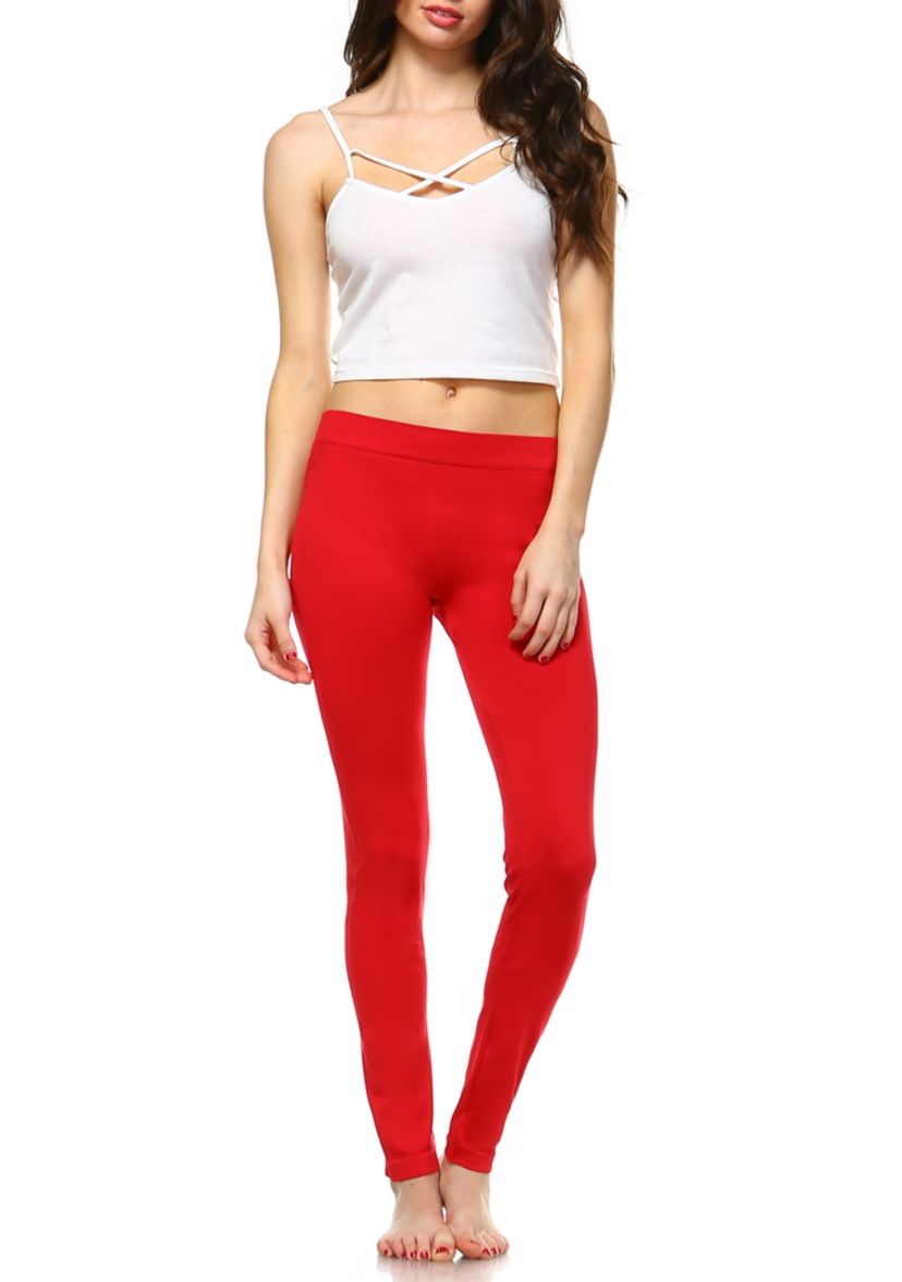Womens Solid Leggings