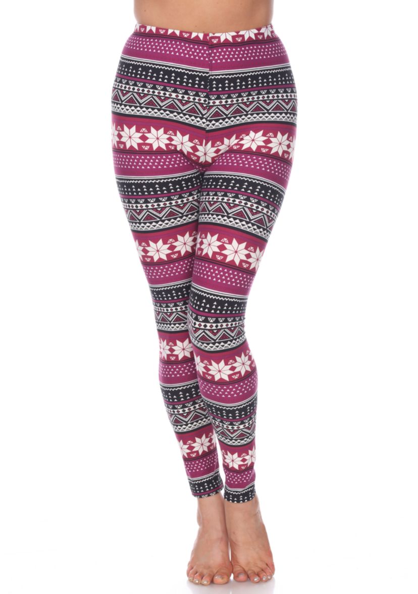 Womens One Size Fits Most Printed Leggings