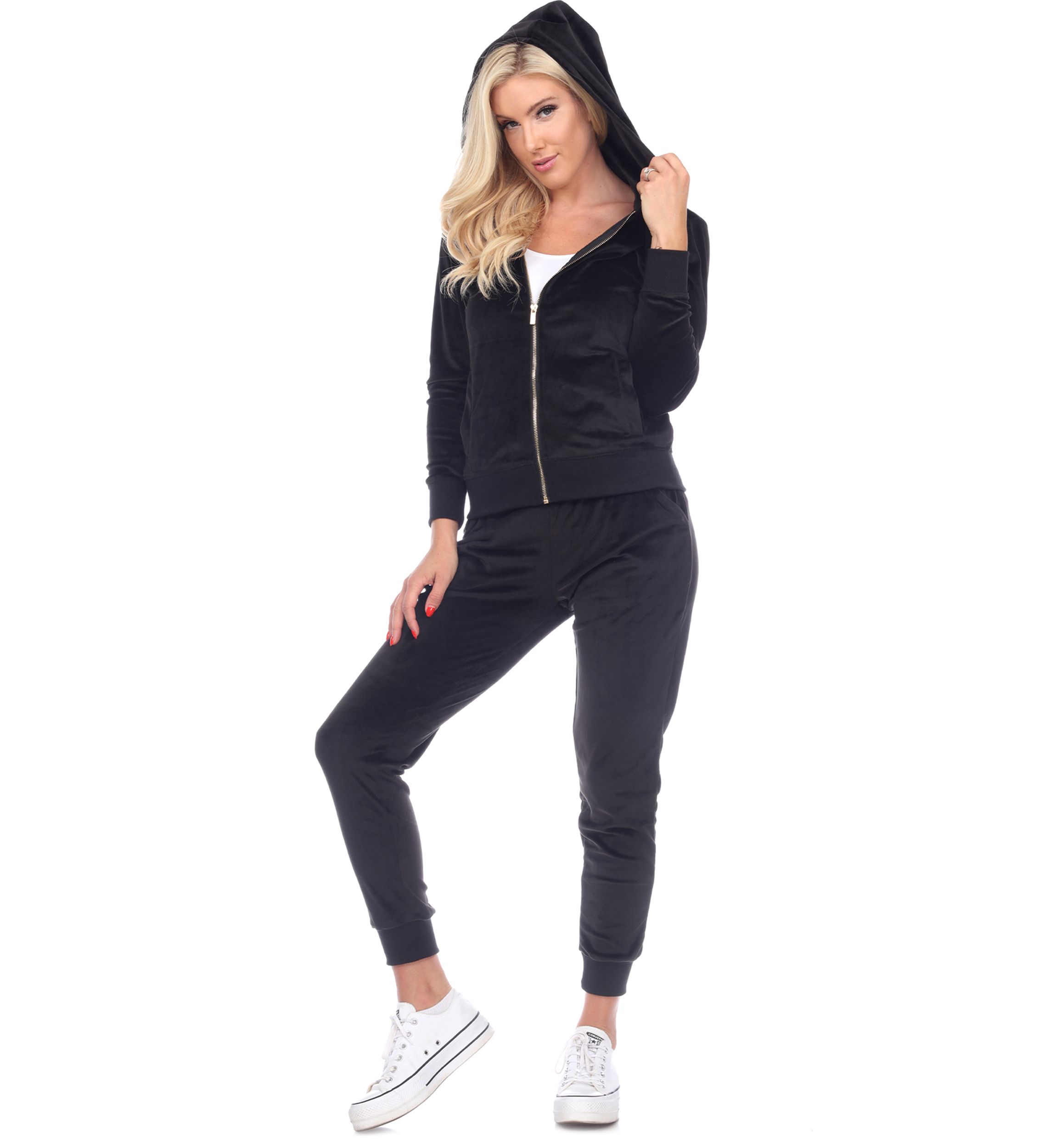 2 Piece Velour Tracksuit Set
