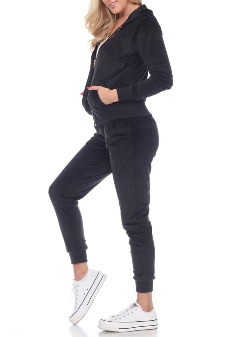 2 Piece Velour Tracksuit Set