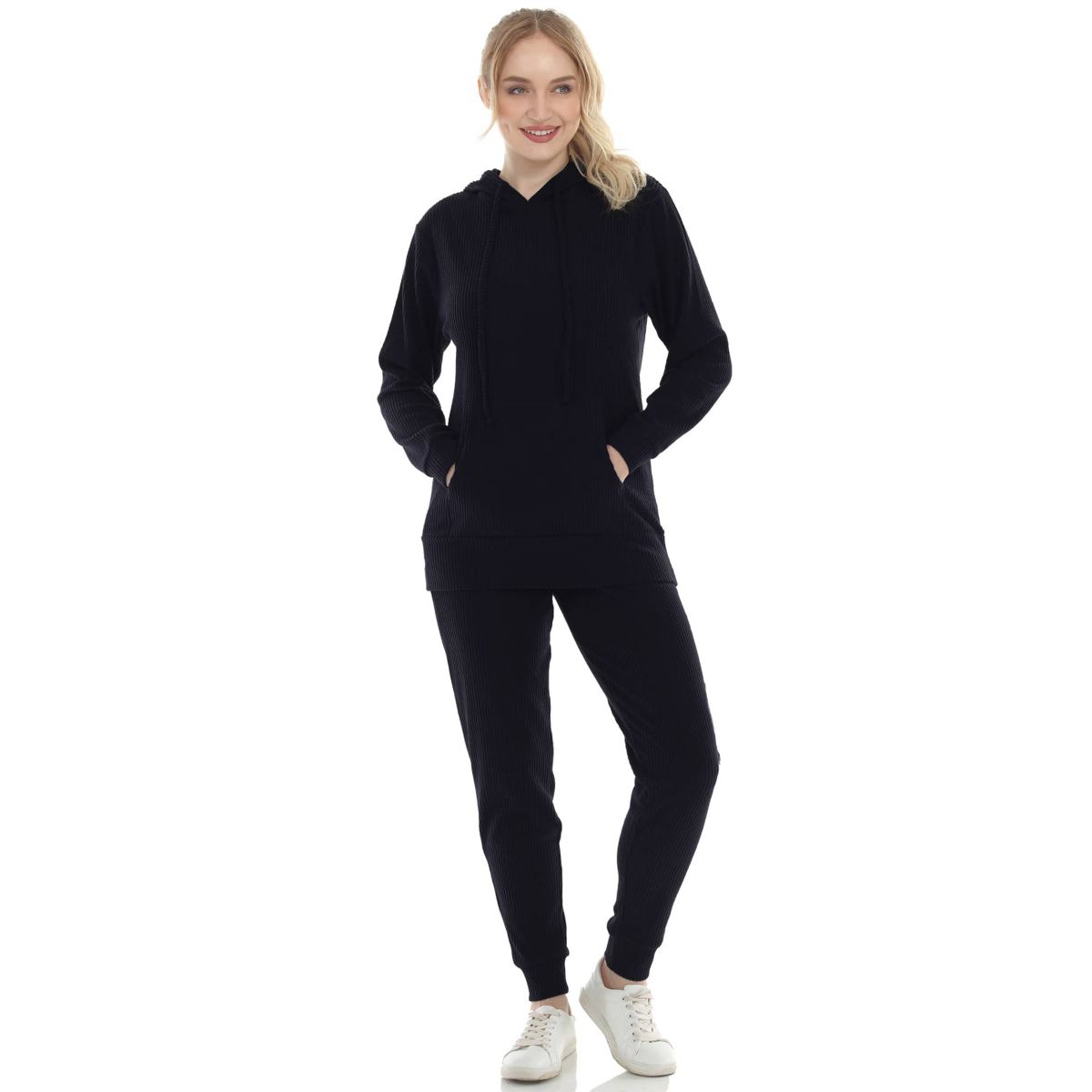 Womens Super Soft Two Piece Ribbed Set