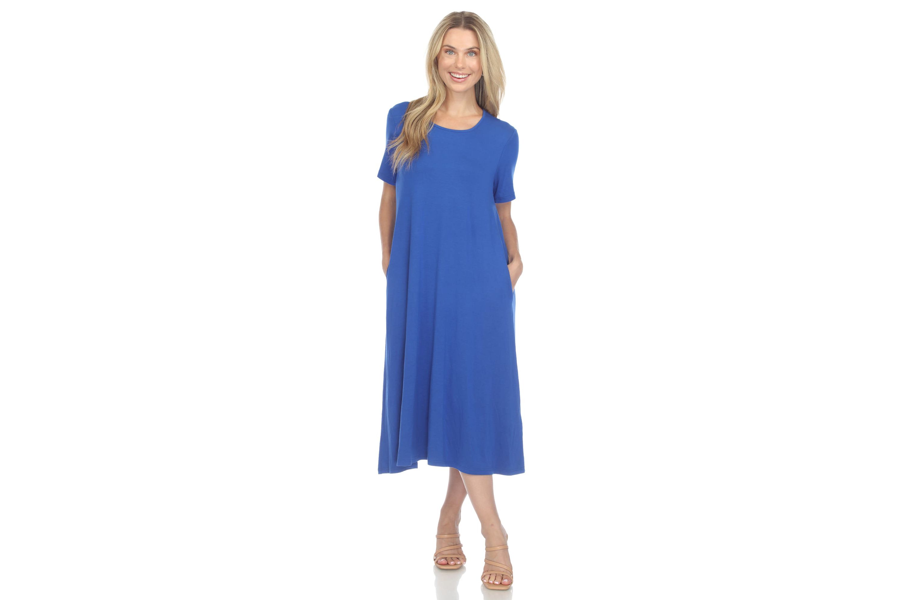 Short Sleeve Midi Dress