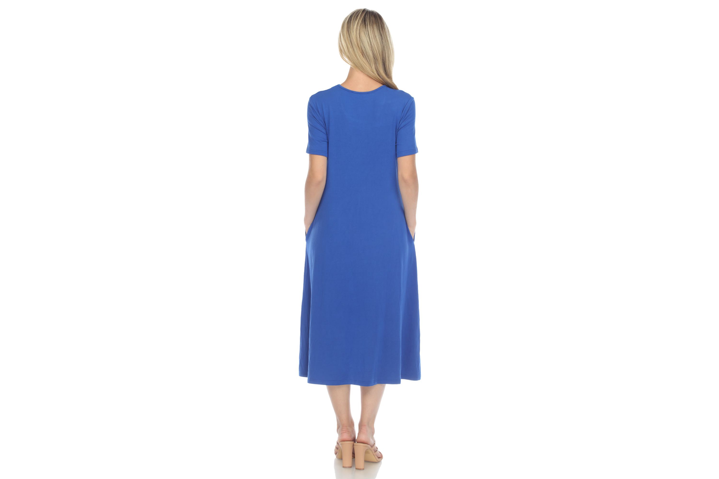 Short Sleeve Midi Dress