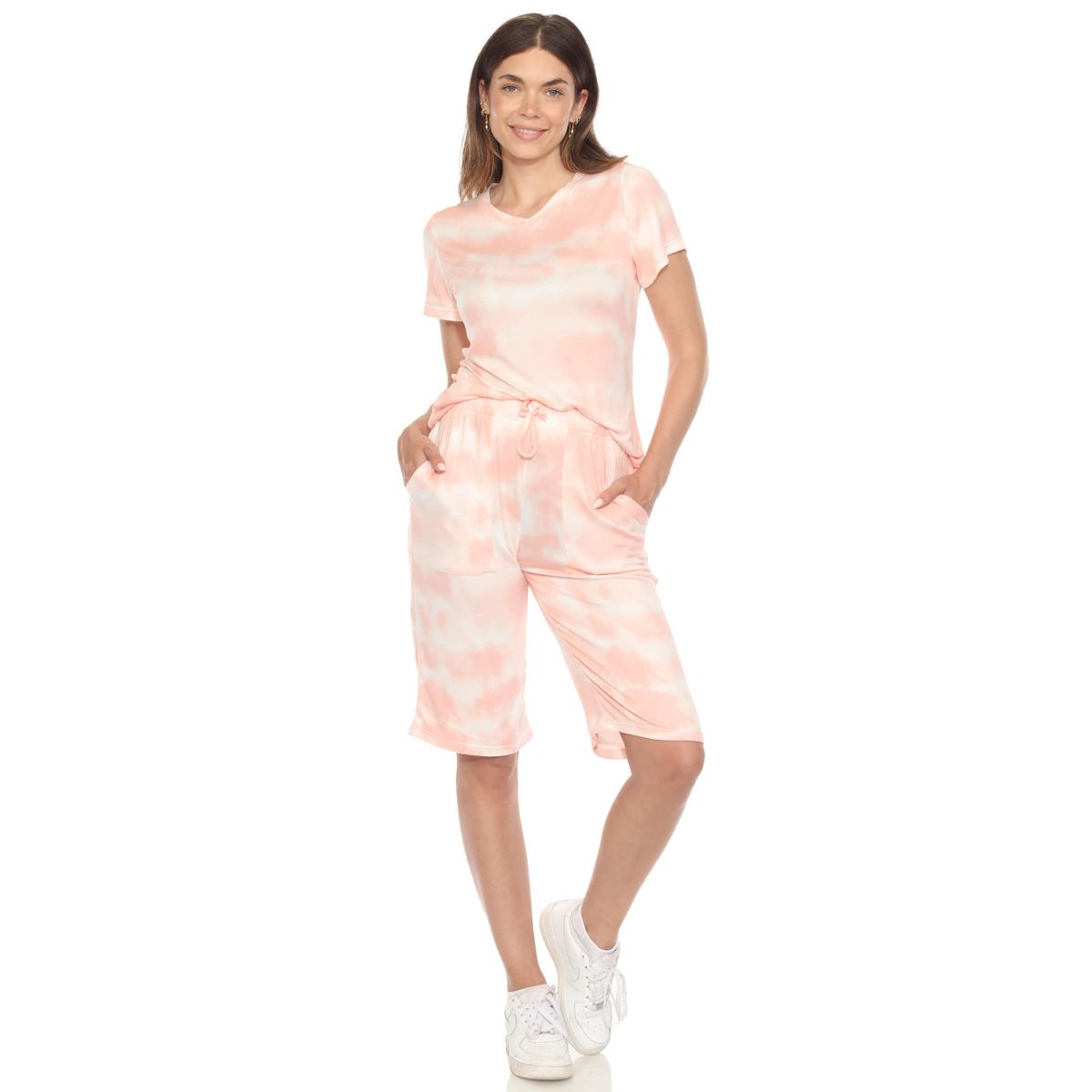 Womens Soft Capri Pajama Lounge Set