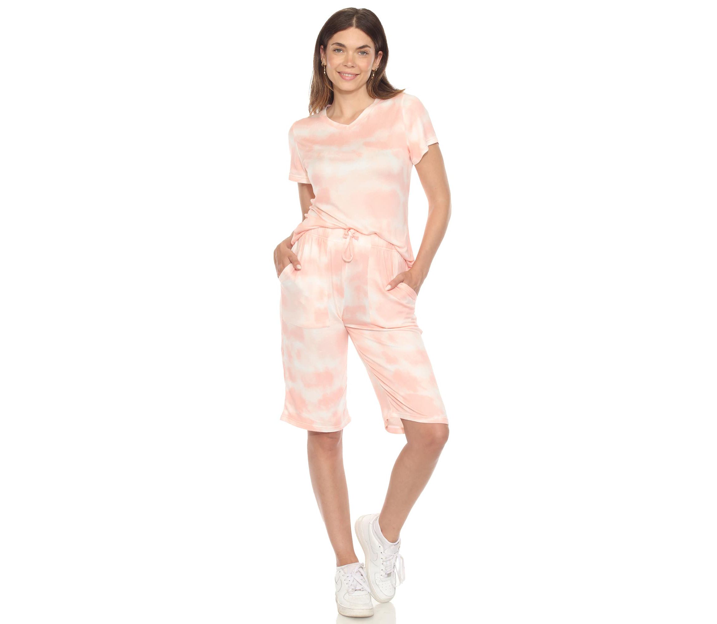Womens Soft Capri Pajama Lounge Set