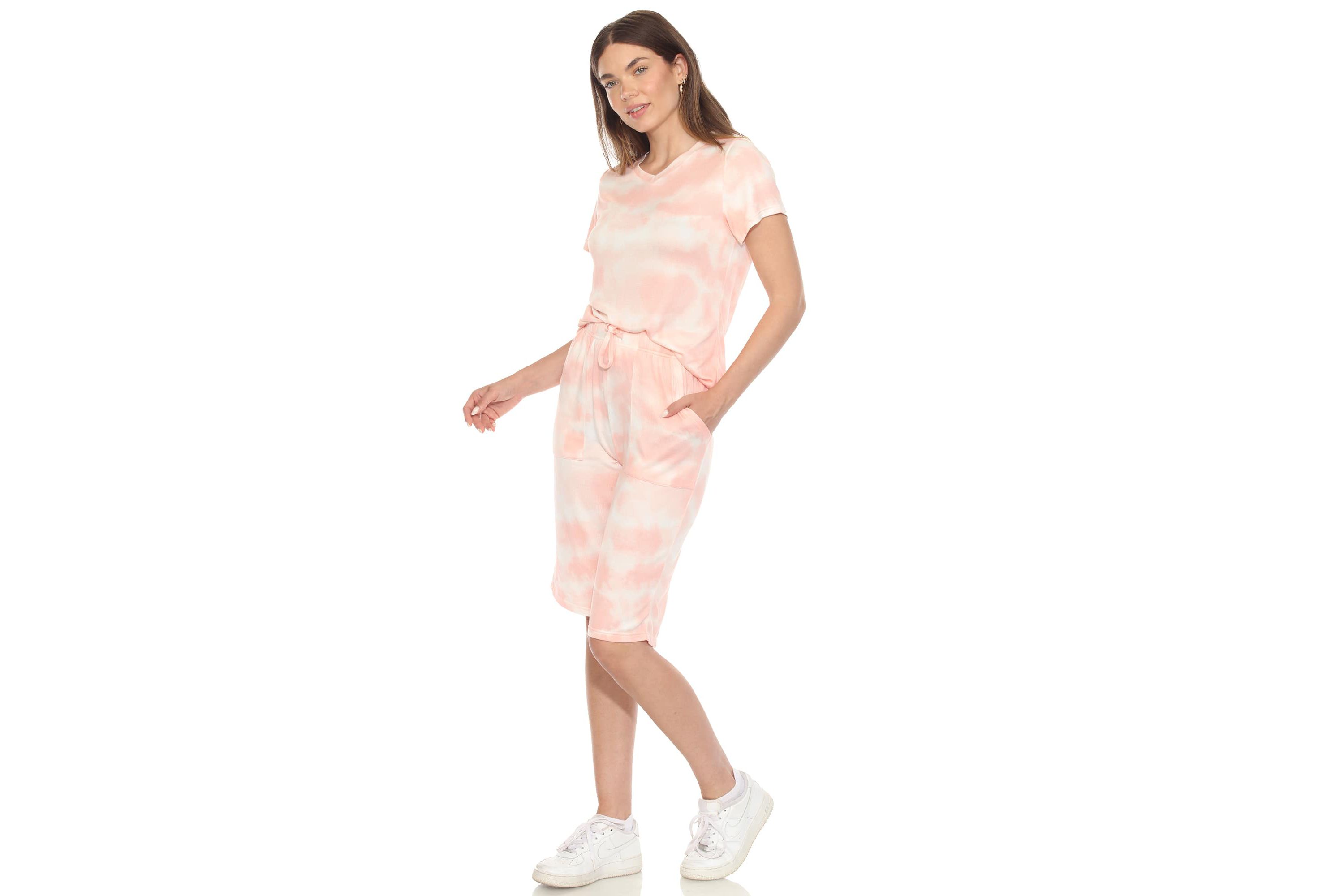 Womens Soft Capri Pajama Lounge Set
