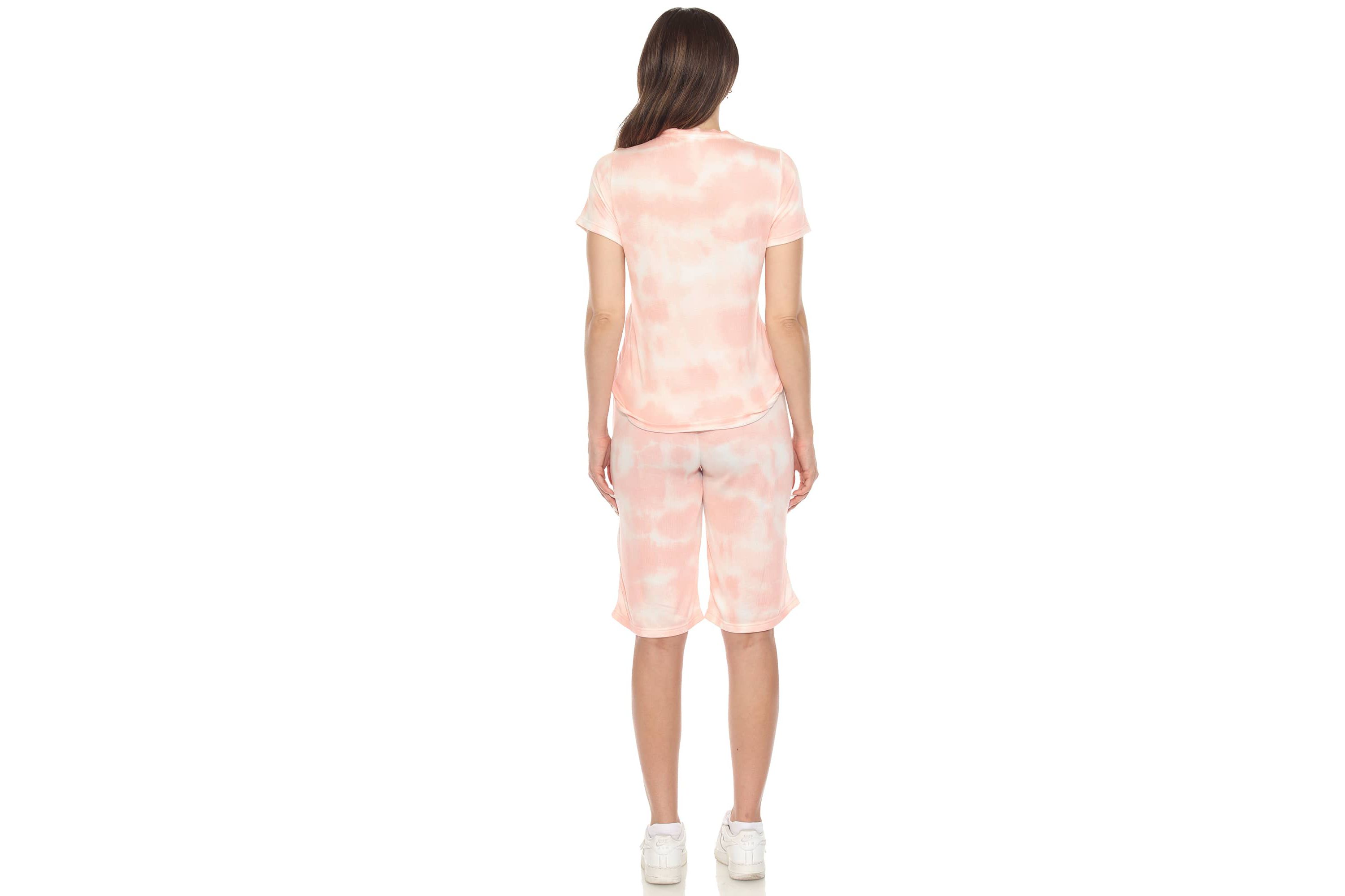 Womens Soft Capri Pajama Lounge Set