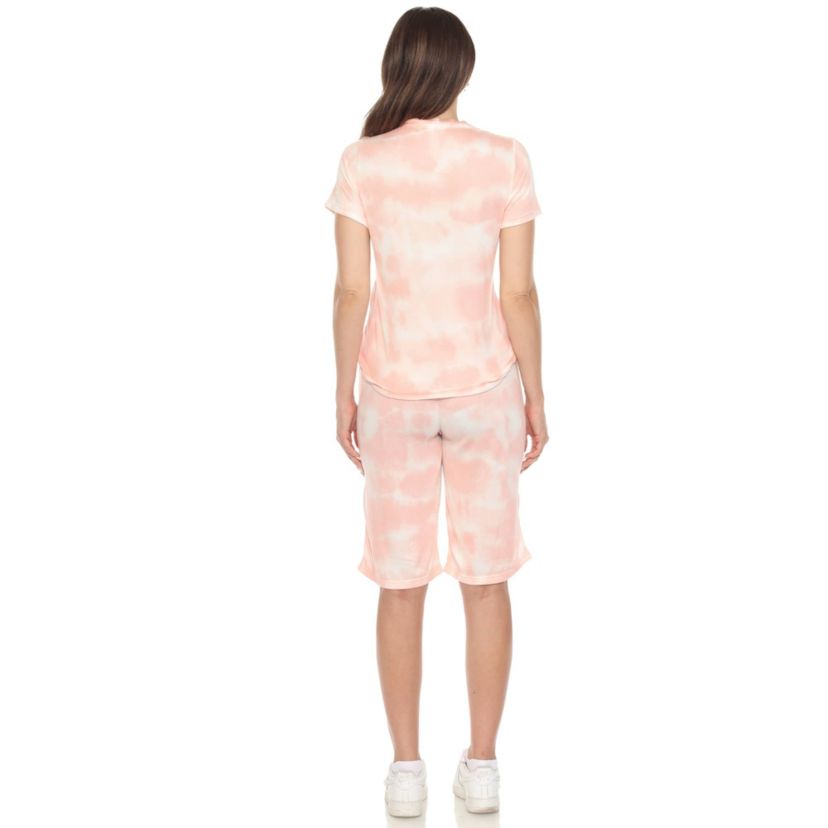 Womens Soft Capri Pajama Lounge Set