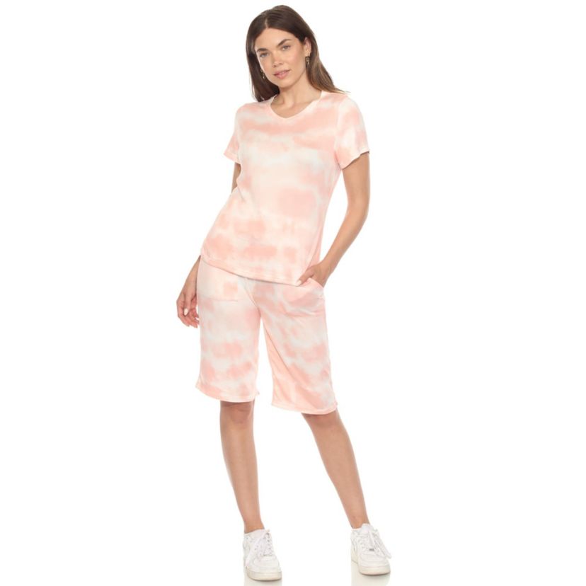 Womens Soft Capri Pajama Lounge Set