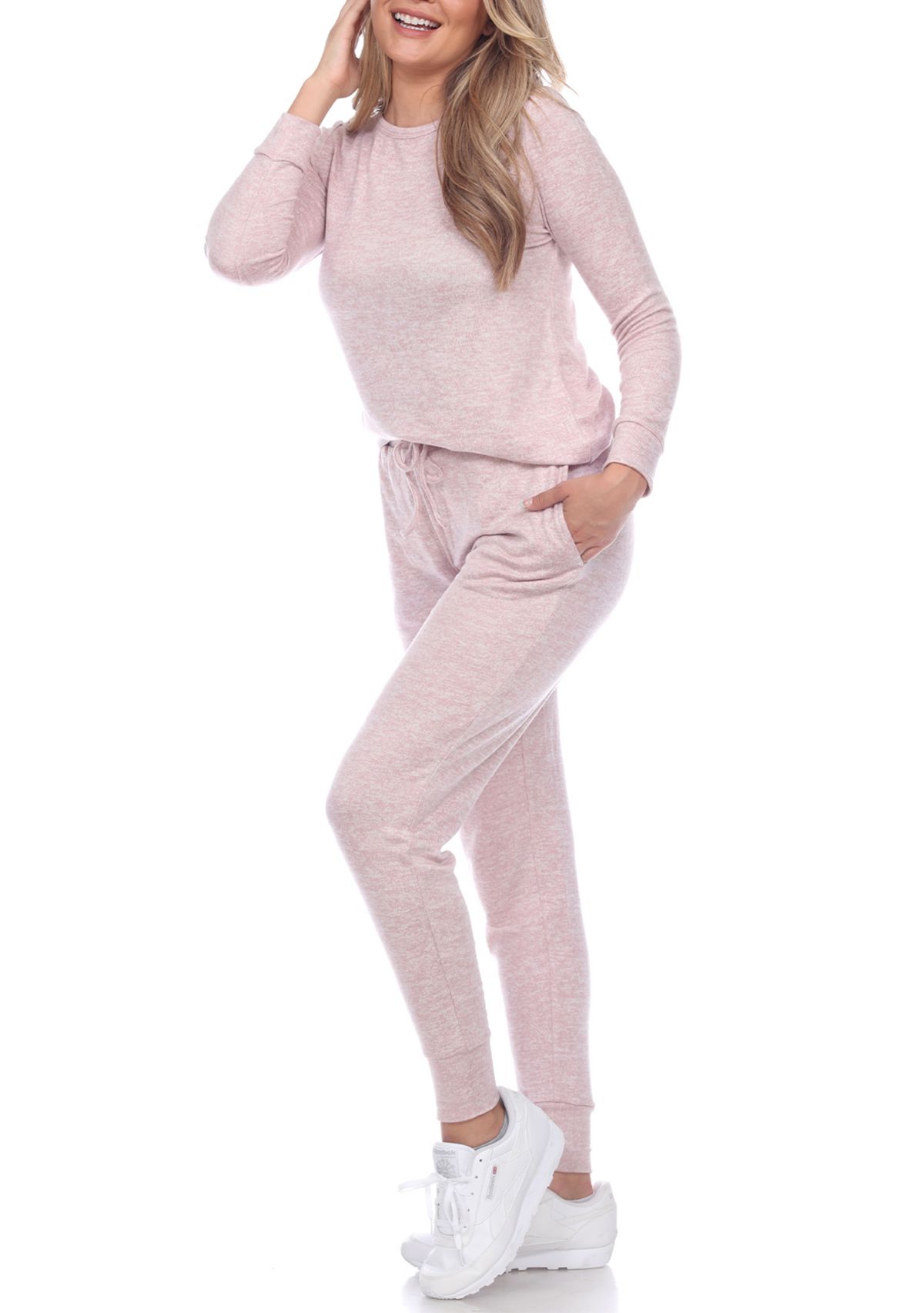 White Mark 2 Piece Loungewear Set
