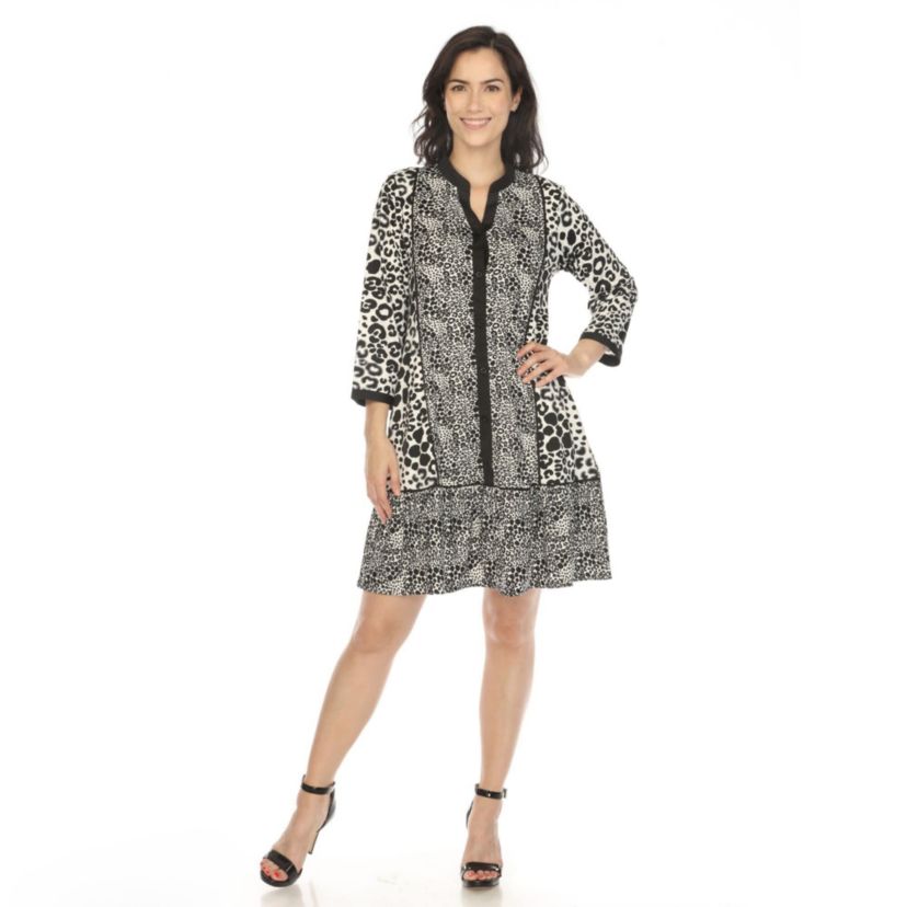 Leopard Print Shift Dress