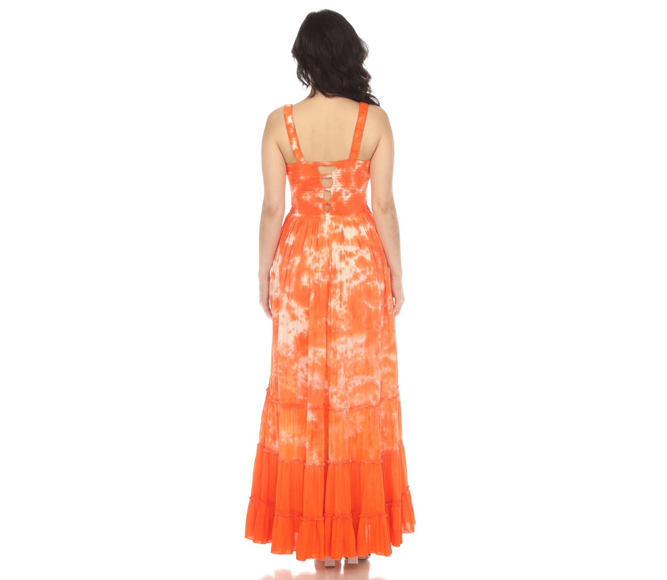 Smocked Ruffle Maxi Dress