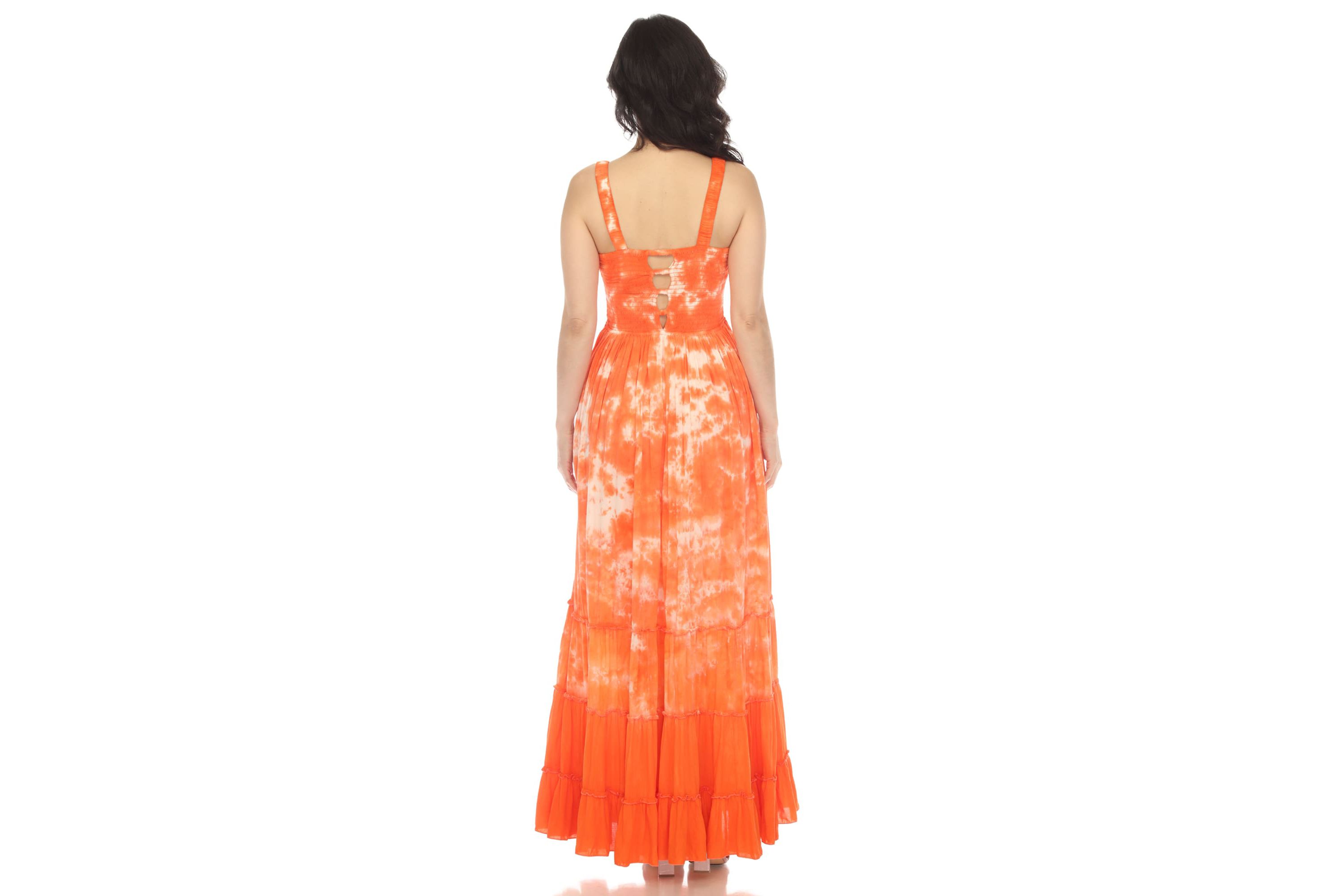 Smocked Ruffle Maxi Dress