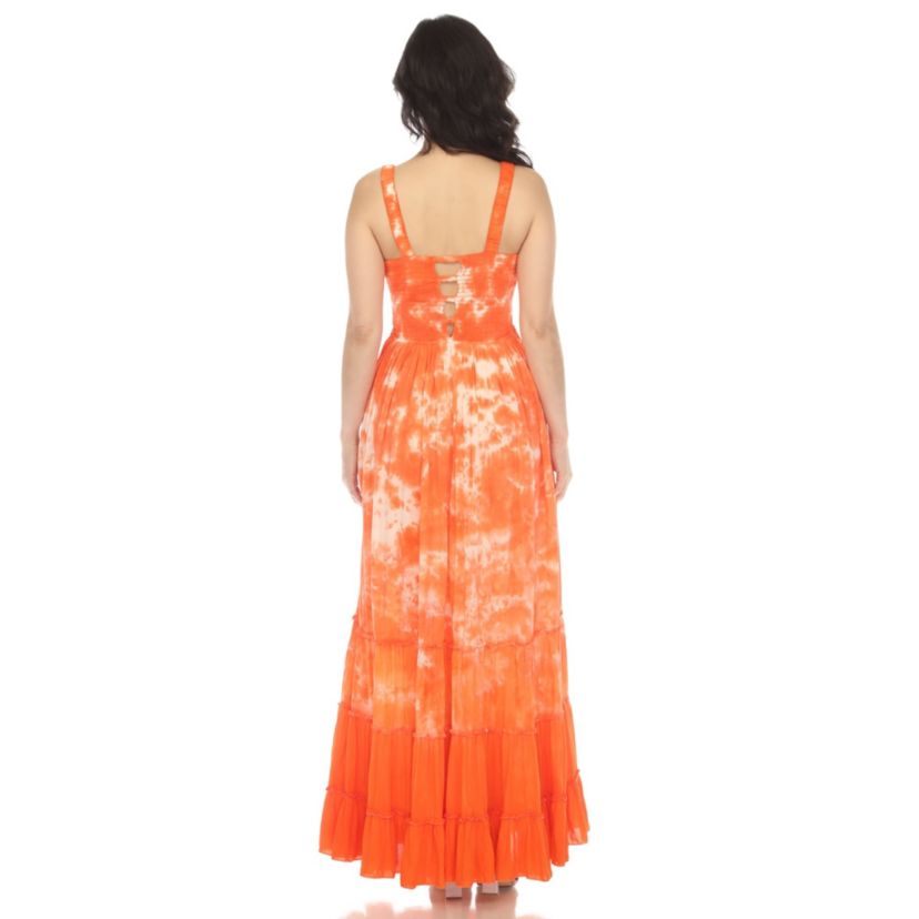 Smocked Ruffle Maxi Dress