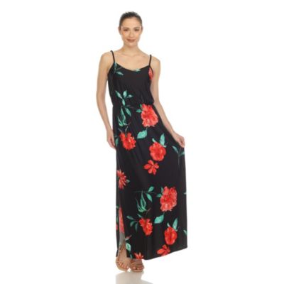 Floral Strap Maxi Dress