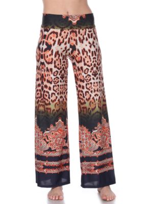 Animal Print Palazzo Pants