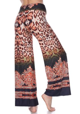 Animal Print Palazzo Pants