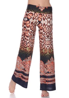 Animal Print Palazzo Pants