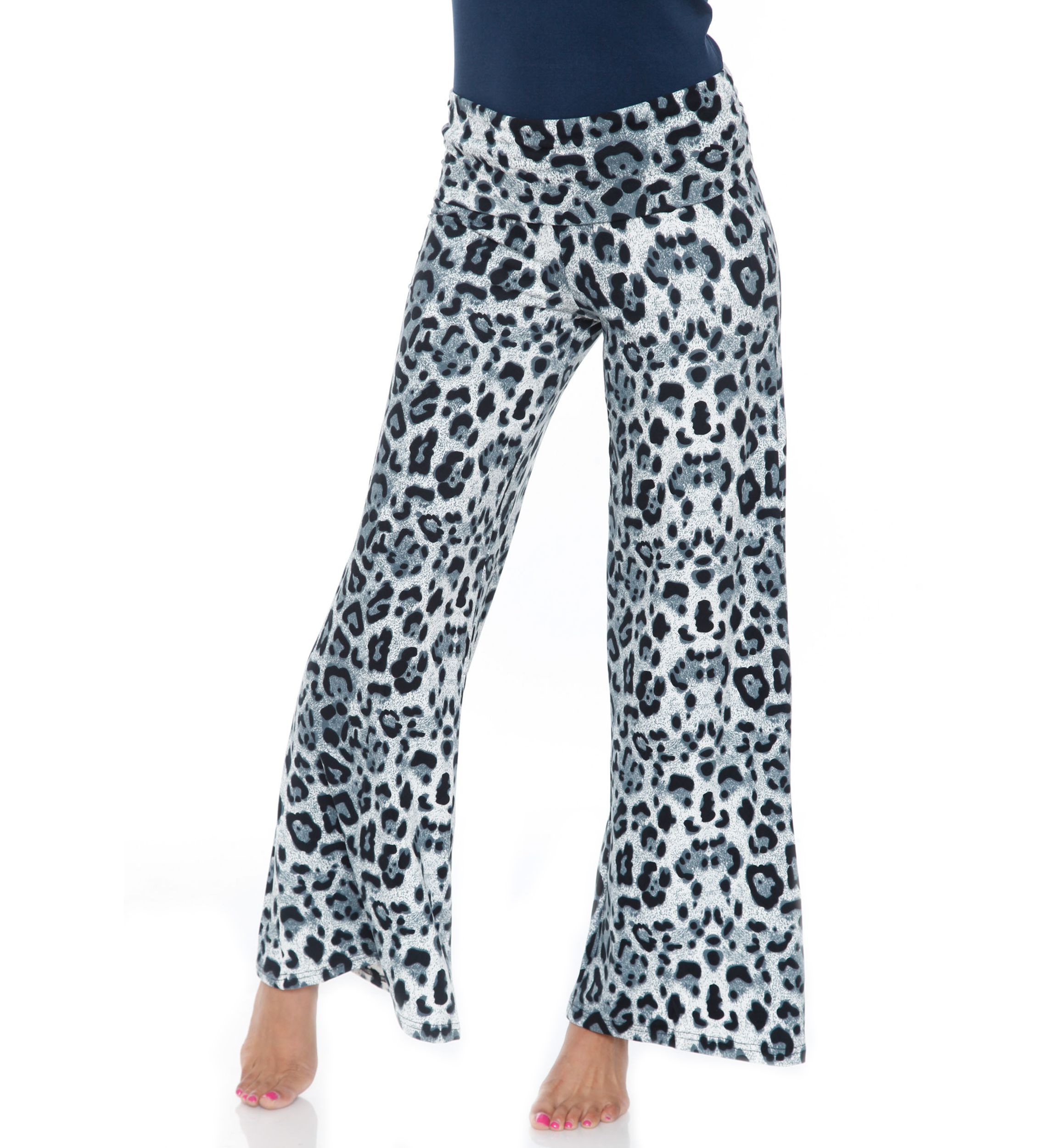 Womens Cheetah Print Palazzo Pants