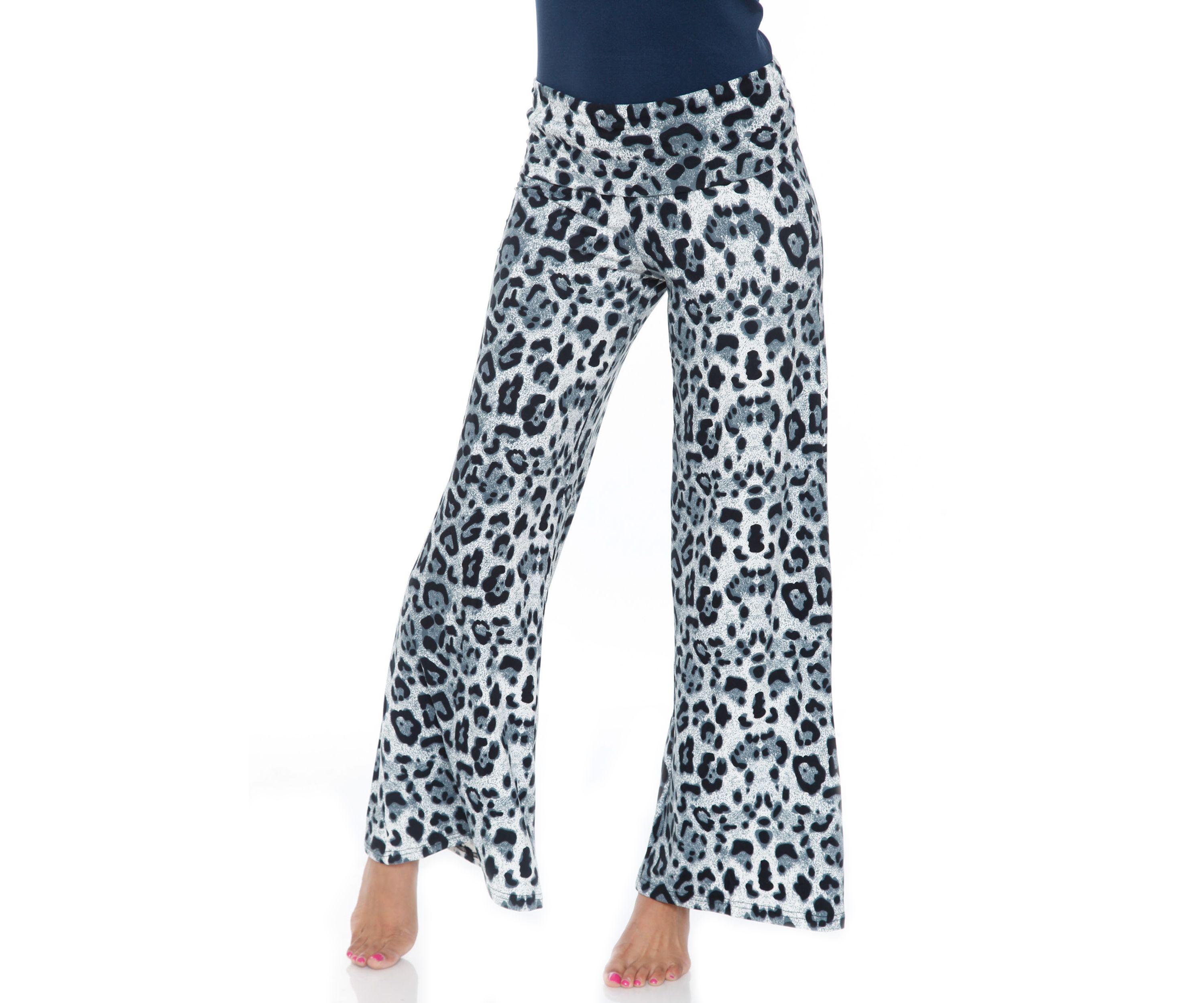 Womens Cheetah Print Palazzo Pants