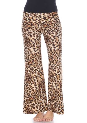 Women's Cheetah Print Palazzo Pants