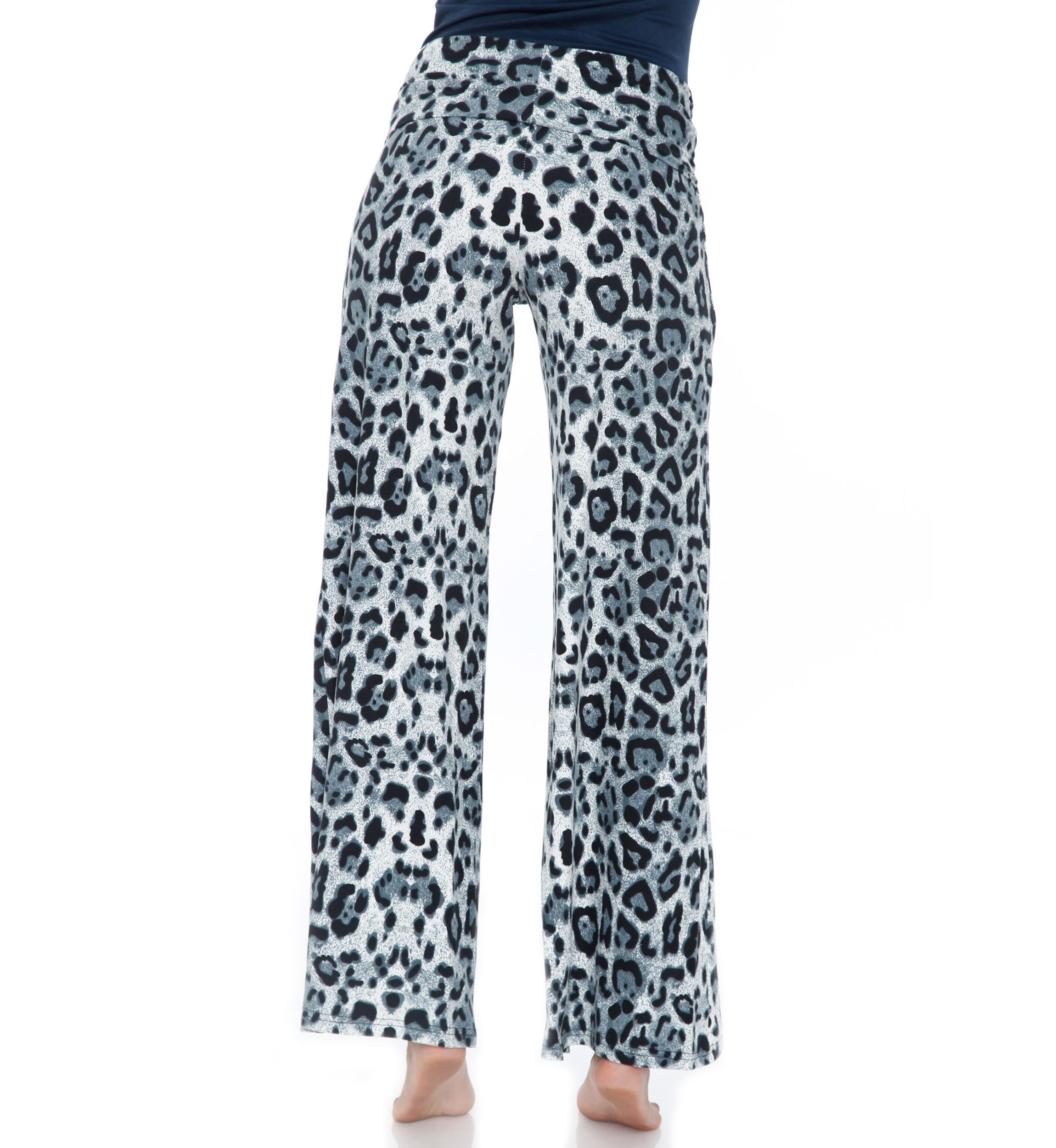 Womens Cheetah Print Palazzo Pants
