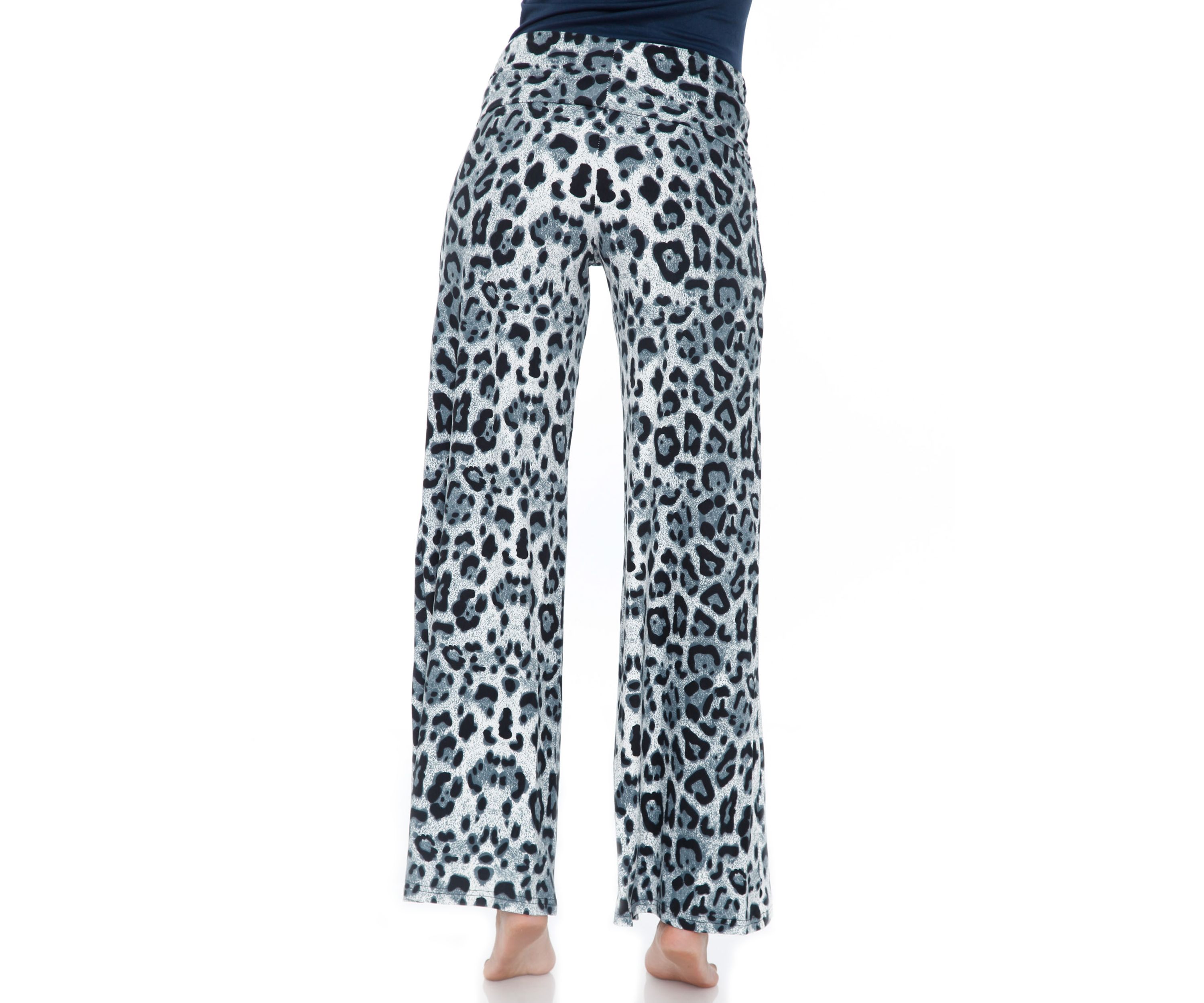 Womens Cheetah Print Palazzo Pants