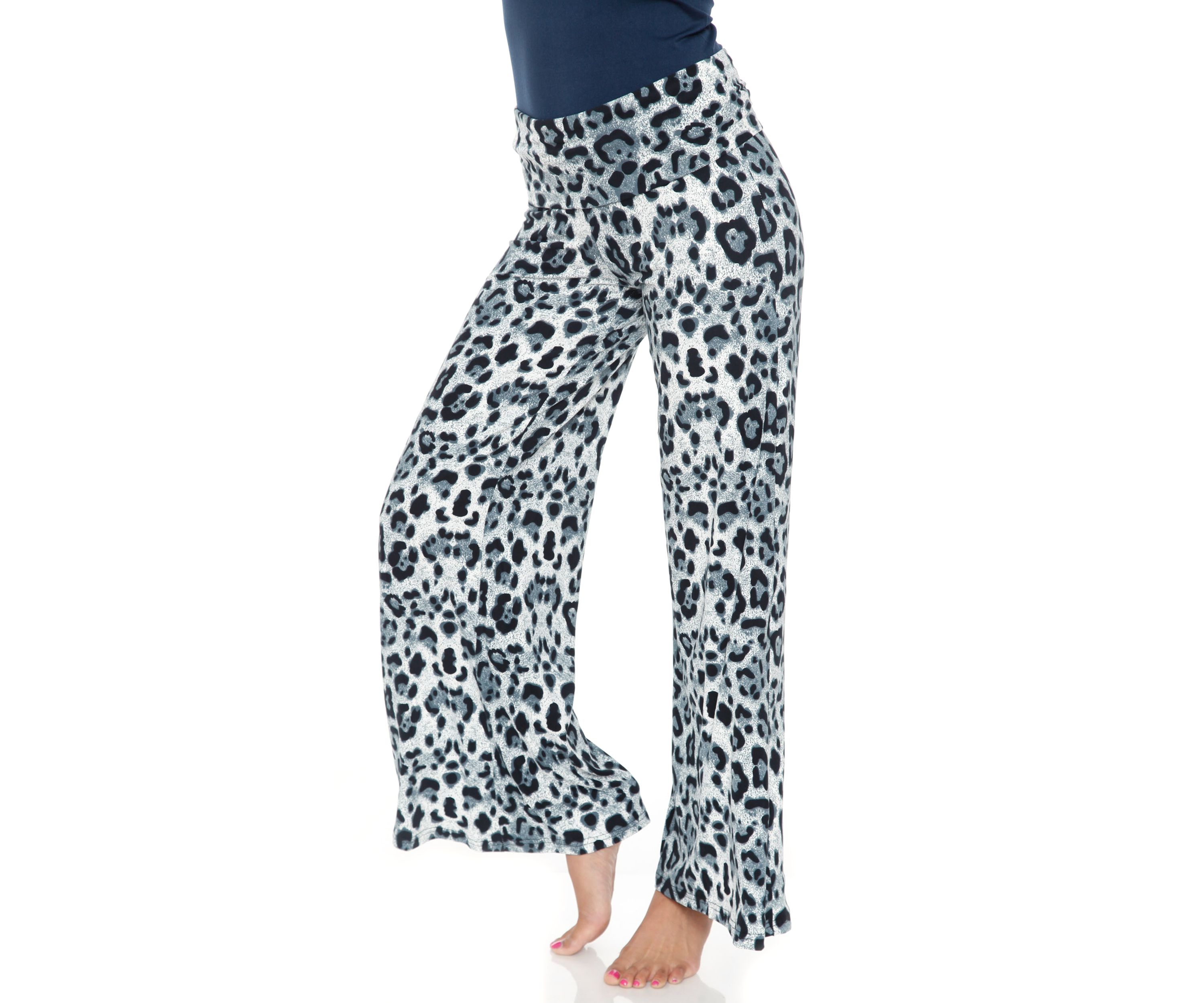 Womens Cheetah Print Palazzo Pants