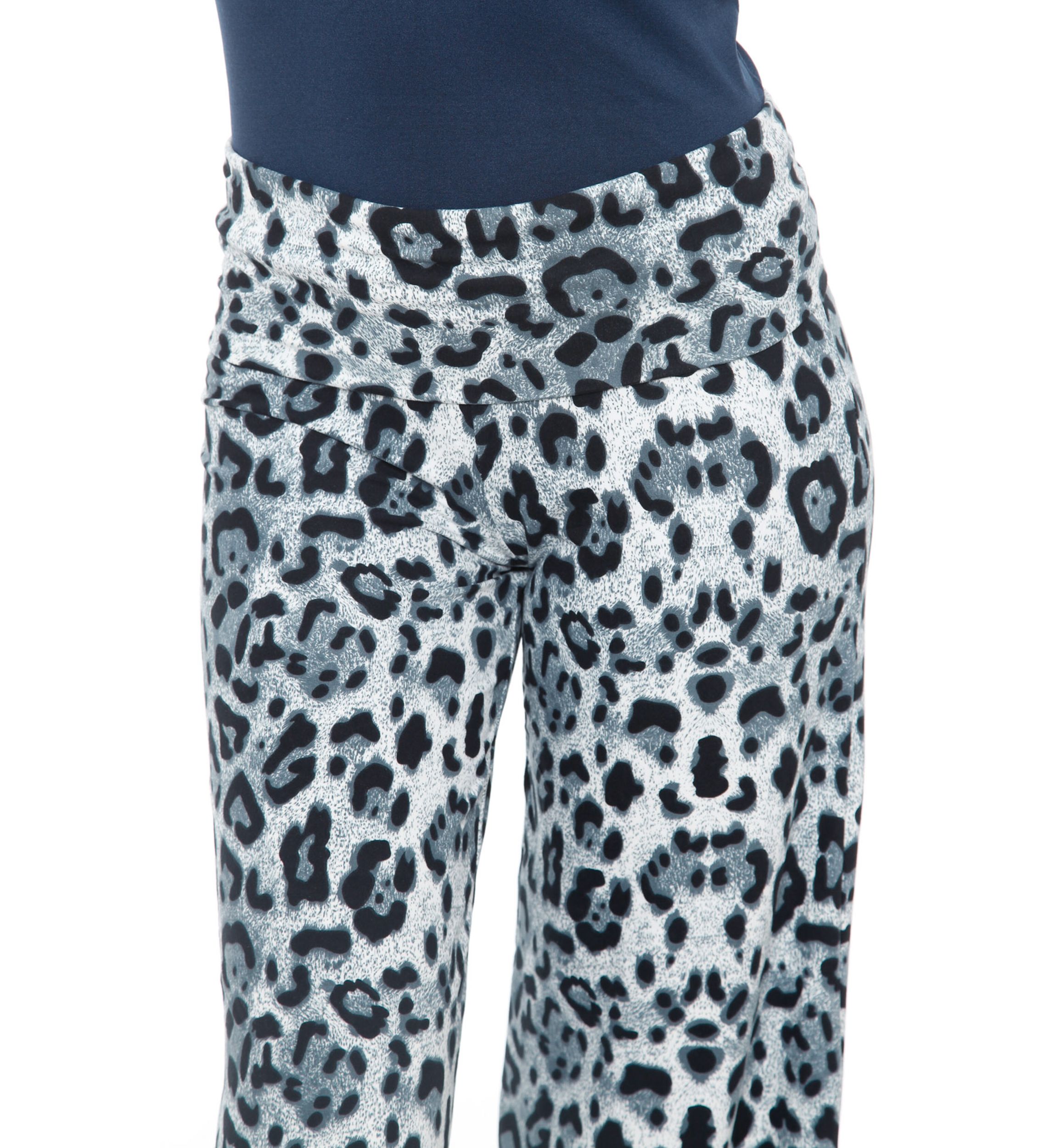 Womens Cheetah Print Palazzo Pants