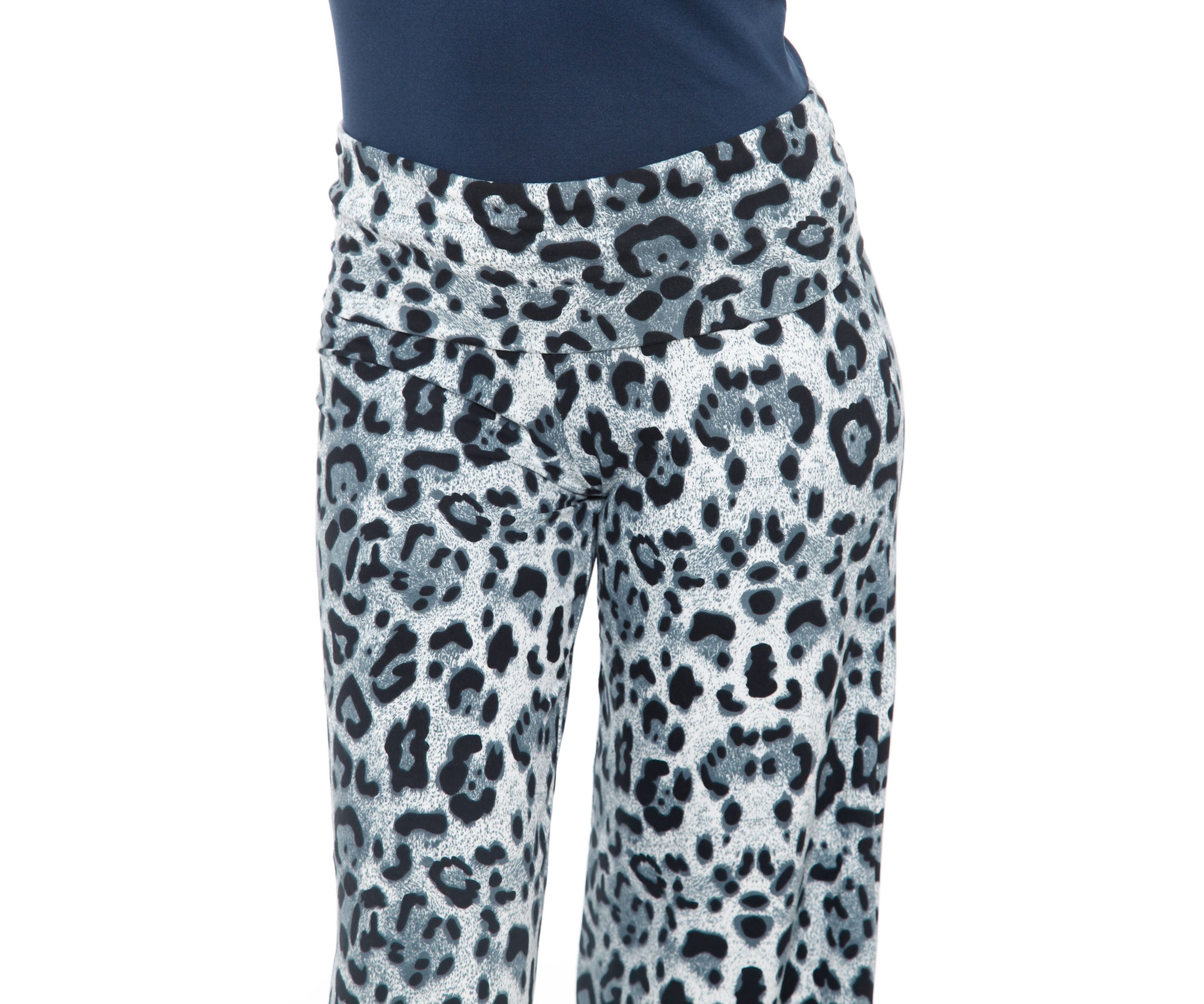 Womens Cheetah Print Palazzo Pants