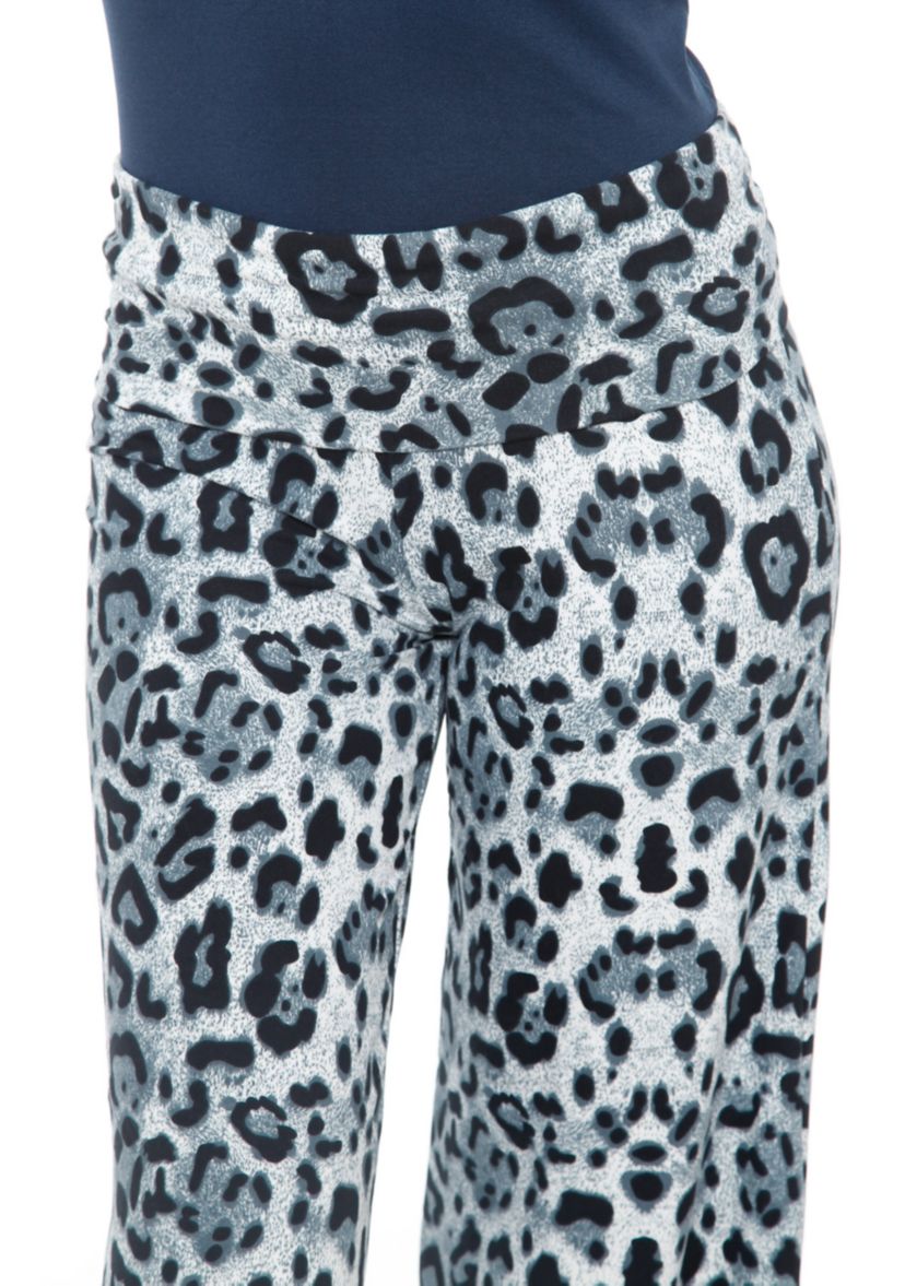 Womens Cheetah Print Palazzo Pants