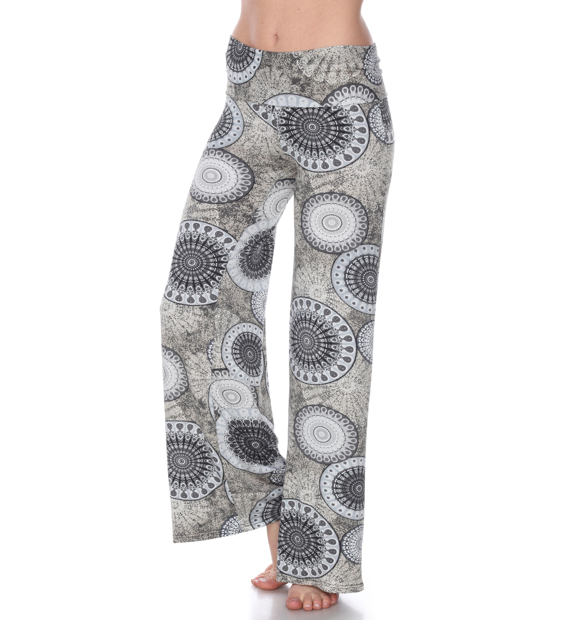 Circle Print Palazzo Pants