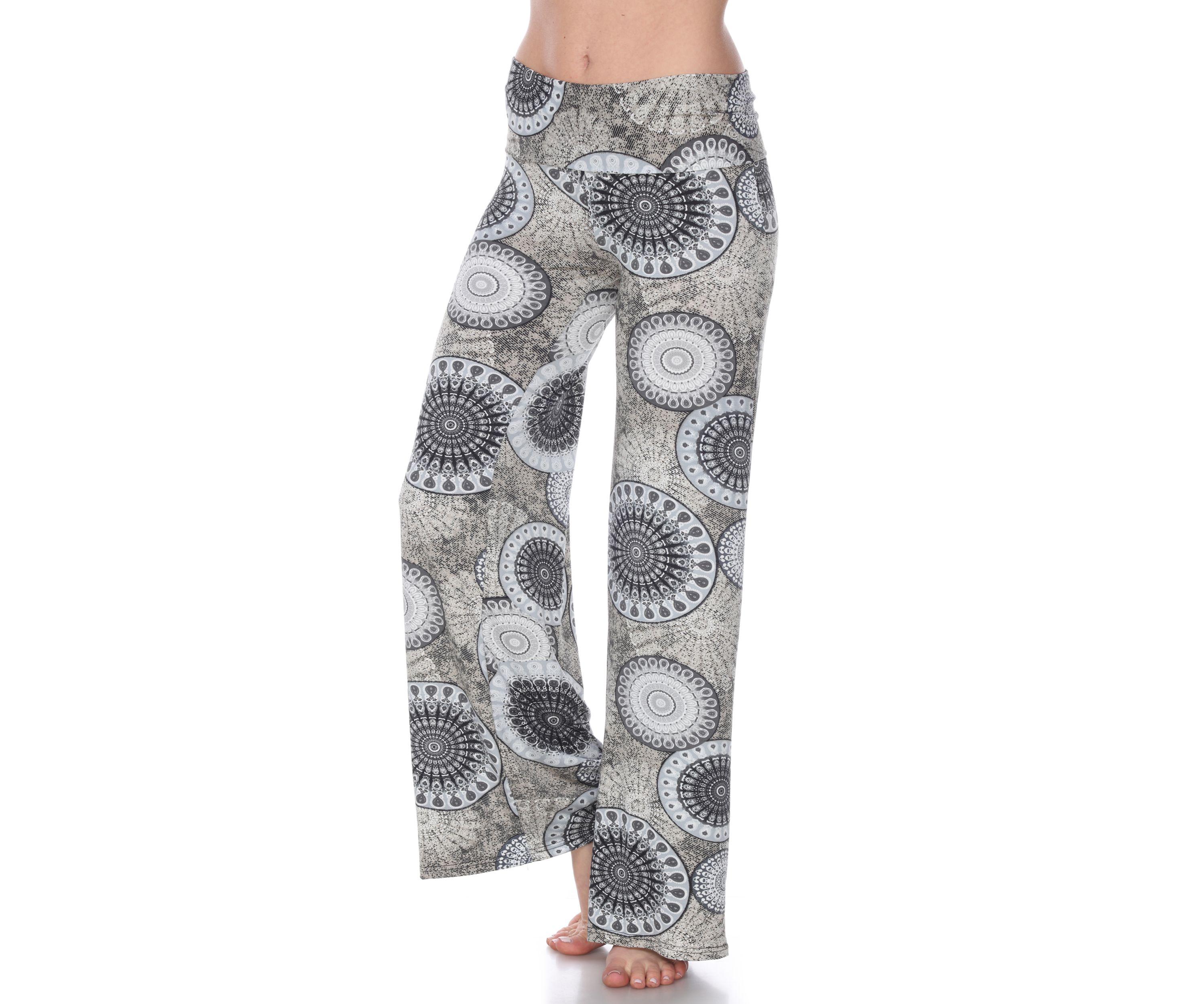 Circle Print Palazzo Pants