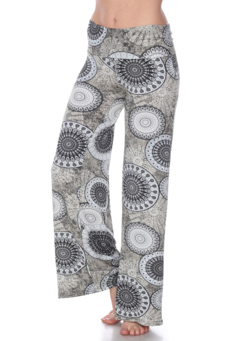 Circle Print Palazzo Pants
