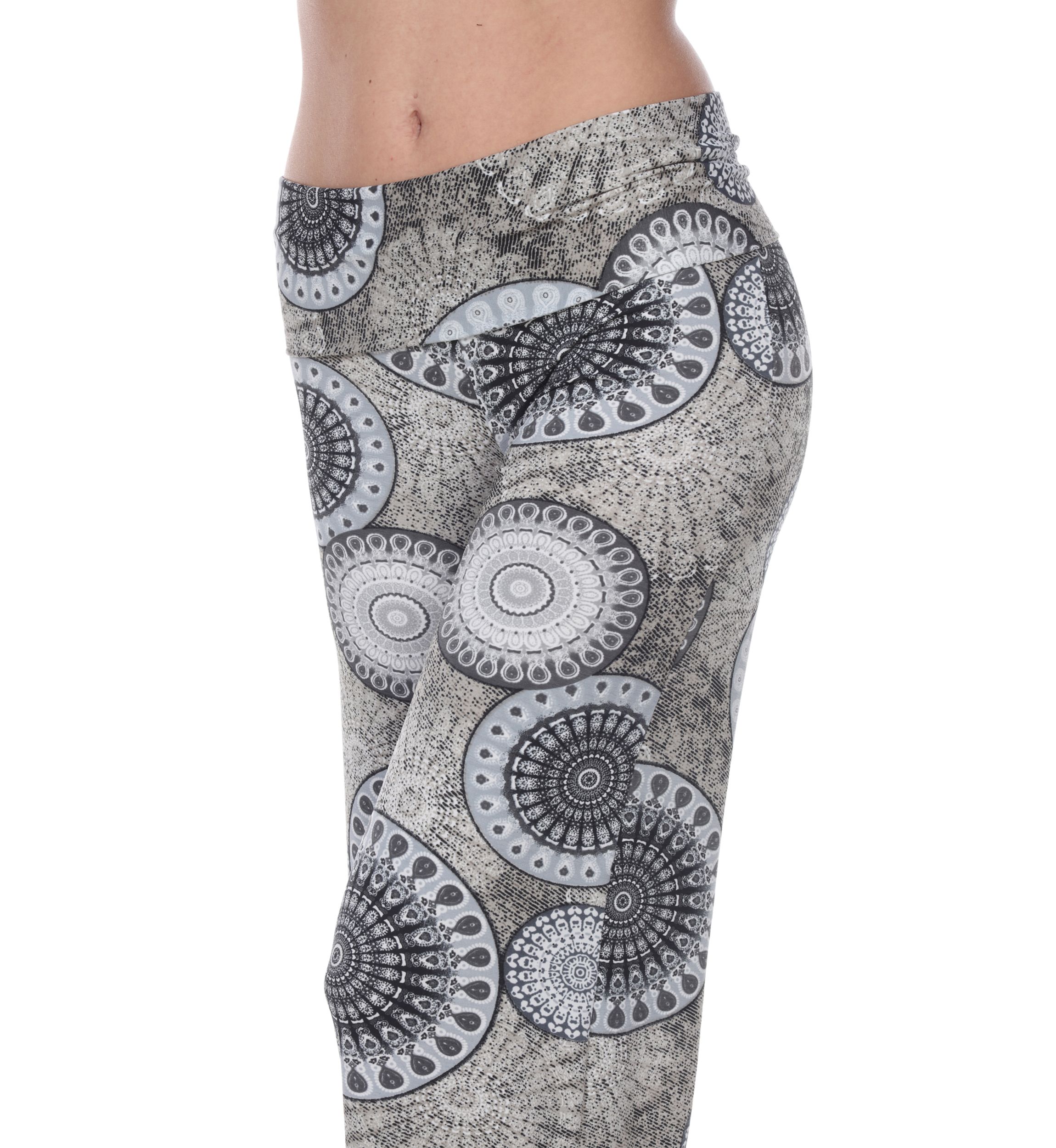 Circle Print Palazzo Pants