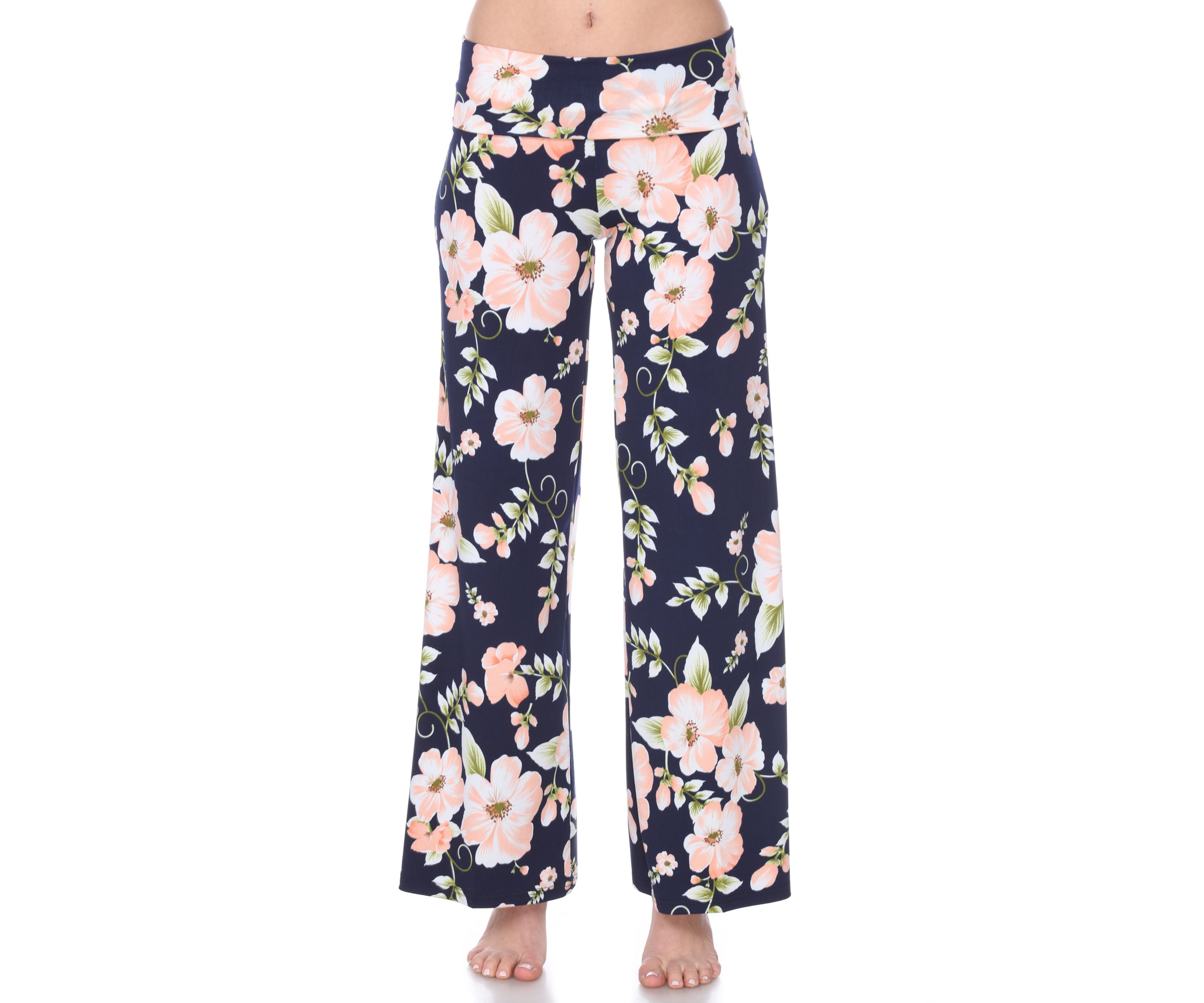Flower Floral Print Palazzo Pants