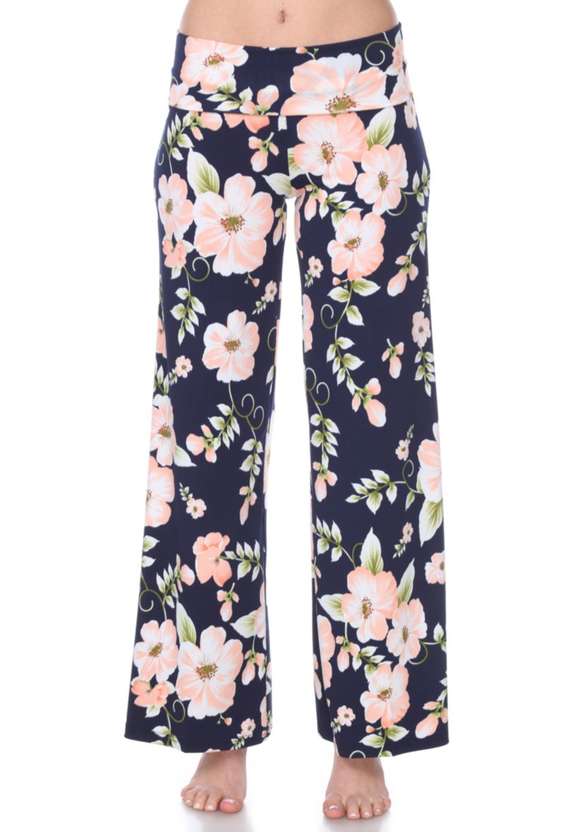 Flower Floral Print Palazzo Pants