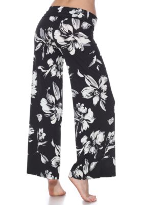 Flower Floral Print Palazzo Pants