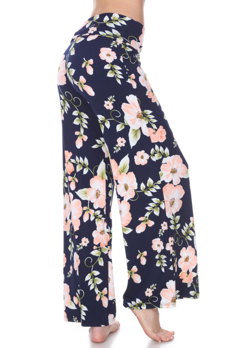 Flower Floral Print Palazzo Pants