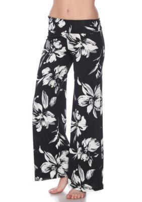 Flower Floral Print Palazzo Pants