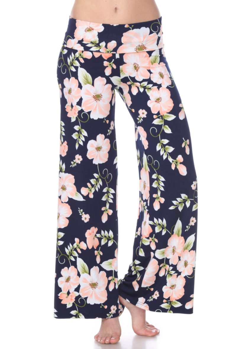 Flower Floral Print Palazzo Pants