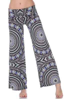 Geometric Print Palazzo Pants